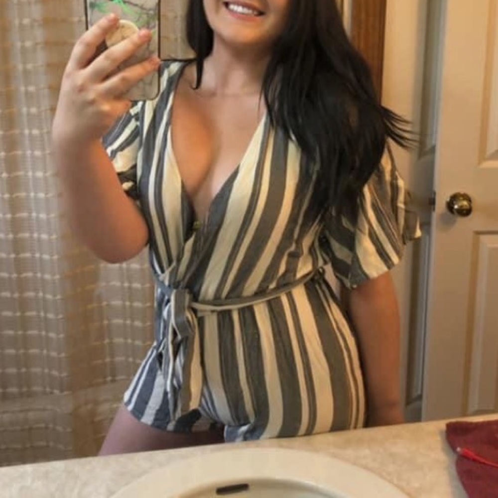 Beautiful stripped romper